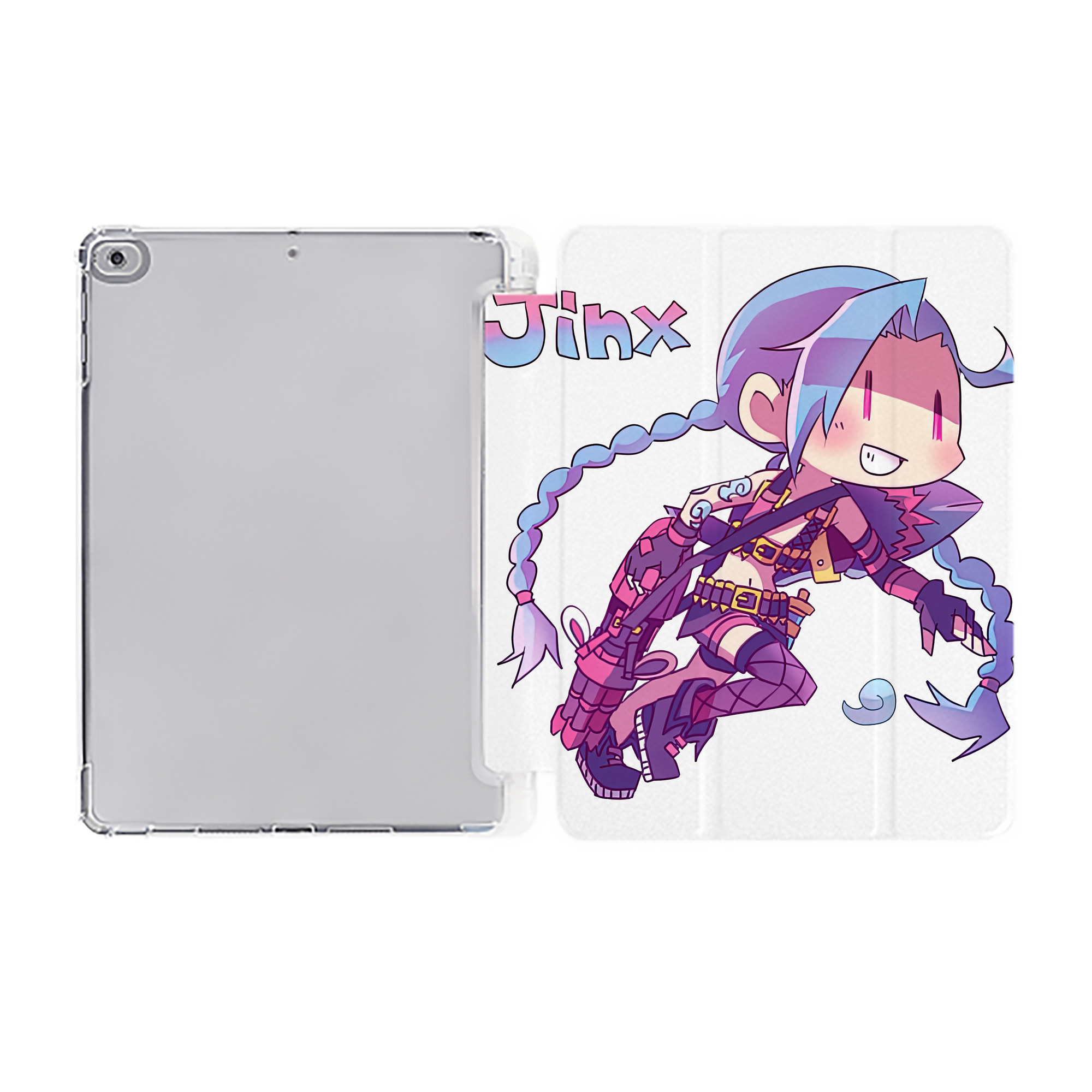 （画像用） リーグ・オブ・レジェンド League of Legends LOL IPad ケース ペン収納付き 三つ折りスタンド PUレザー×シリコン 対応機種9.5/10.5/10.9インチ